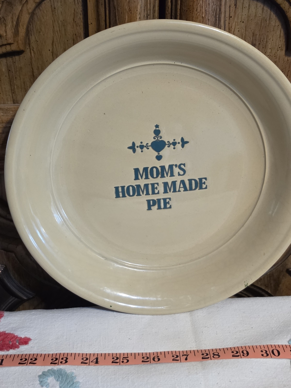 vintage Moira Pottery stoneware pie dish made in England